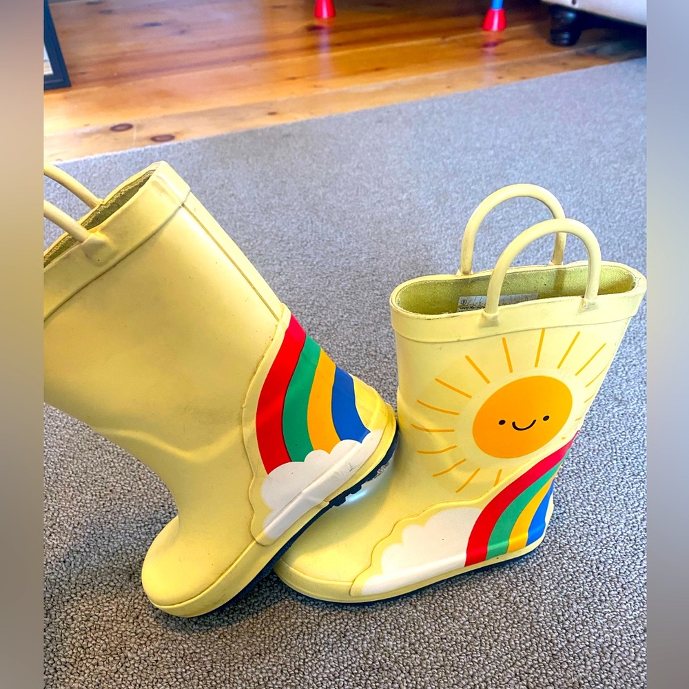 Sunny Day Kids Rain Boots - Yellow